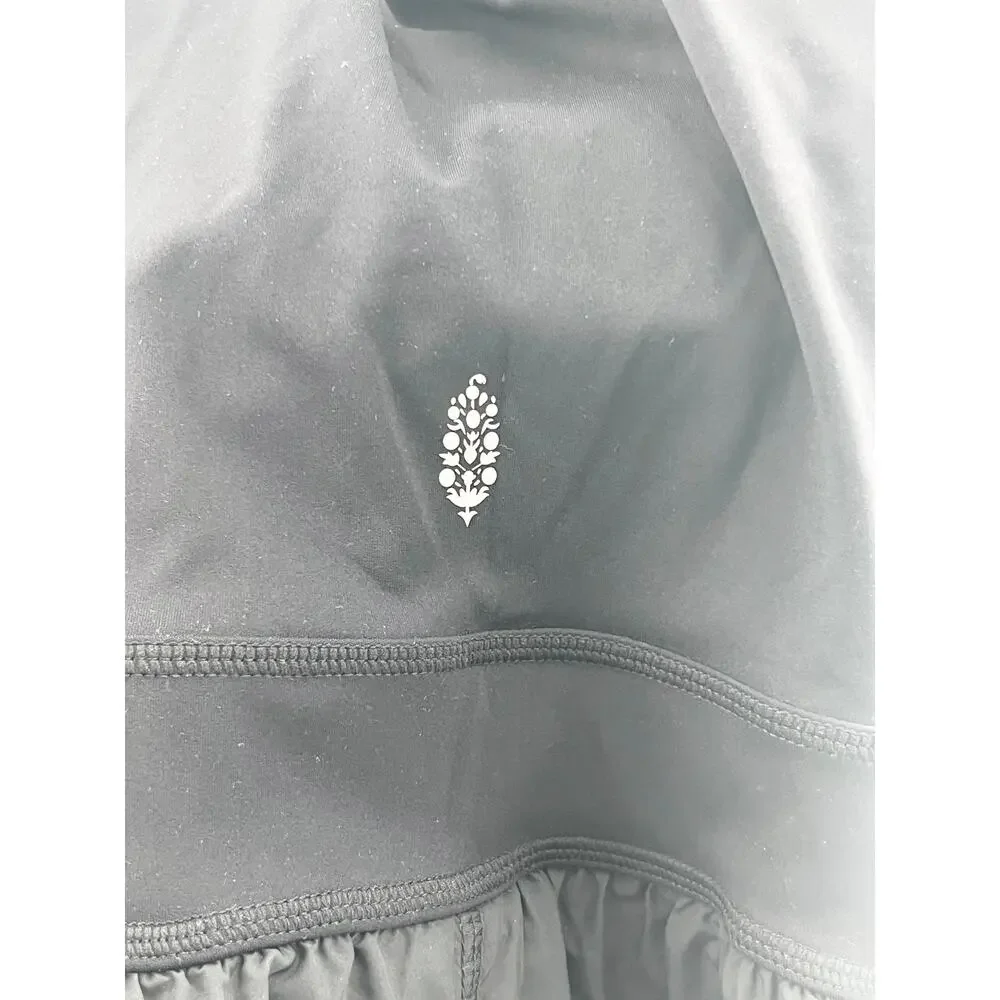 NWT Fp Movemement Sleeveless Crossback Athletic Short Romper Black Women's Small